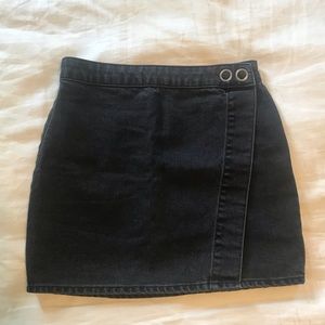 Asos black wrap skirt